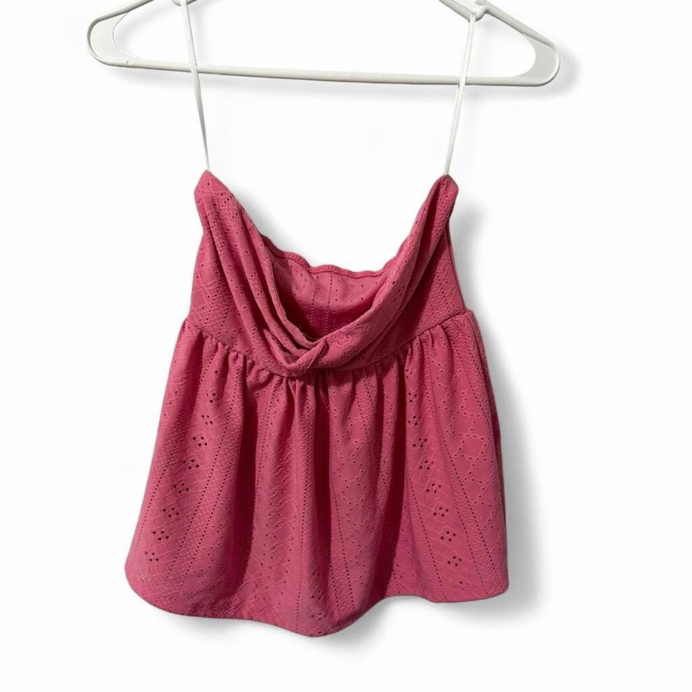 Pink Eyelet Women's Top